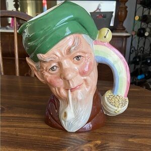 Royal Doulton 1989 Leprechaun Pot of Gold Large  Mug D6847